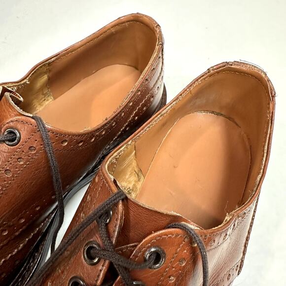 FULL RESOLE Tricker's Bourton Country Shoe - Caramel Kudu England UK 8 / US 9.5 - Picture 8 of 13